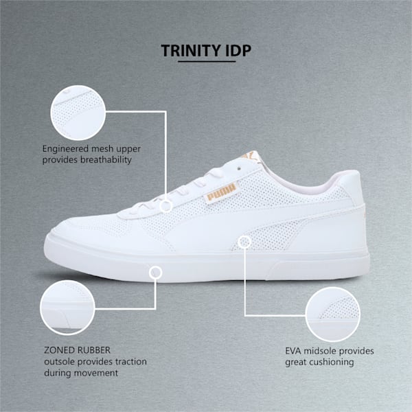 Trinity Men's Sneakers, Puma White-Puma Team Gold, extralarge-IND