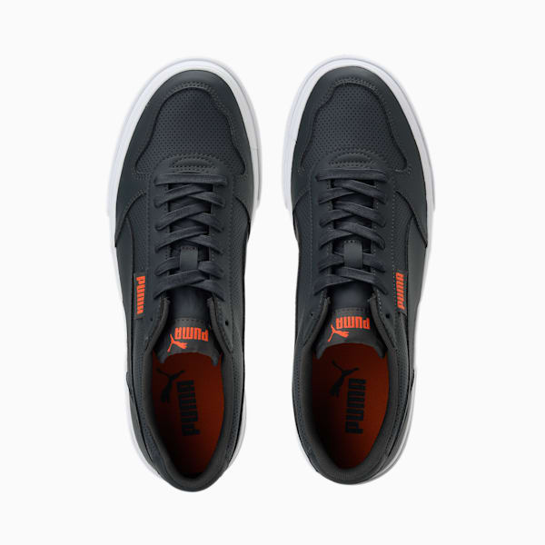 Trinity Men's Sneakers, Dark Shadow-Vibrant Orange, extralarge-IND