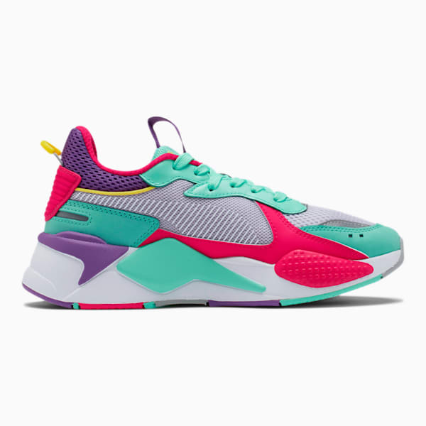RS-X Bold Women's Sneakers, Purple Heather-Green Glimmer-Love Potion, extralarge