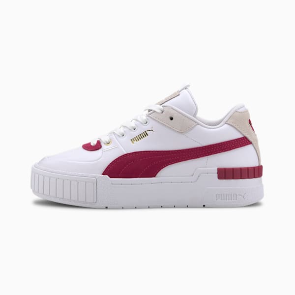 Cali Sport Heritage Women's Sneakers, Puma White-CERISE, extralarge