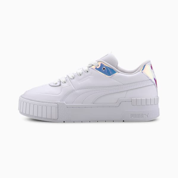 Cali Sport Glow Women's Sneakers, Puma White-Purple Heather, extralarge