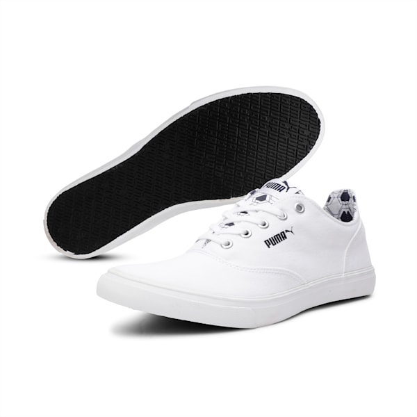 Firm Men's Shoes, Puma White-Peacoat-Silver, extralarge-IND