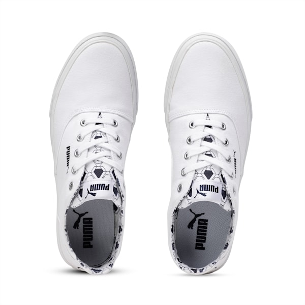 Firm Men's Shoes, Puma White-Peacoat-Silver, extralarge-IND