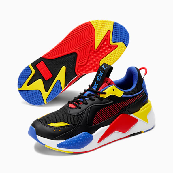 RS-X Core Sneakers JR, Puma Black-Poppy Red-Dazzling Blue, extralarge