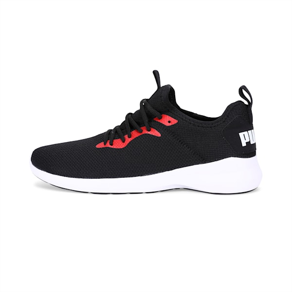 Corode Men's Running Shoes, Puma Black-High Risk Red