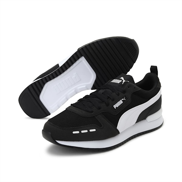 PUMA R78  Unisex Sneakers, Puma Black-Puma White, extralarge-IDN
