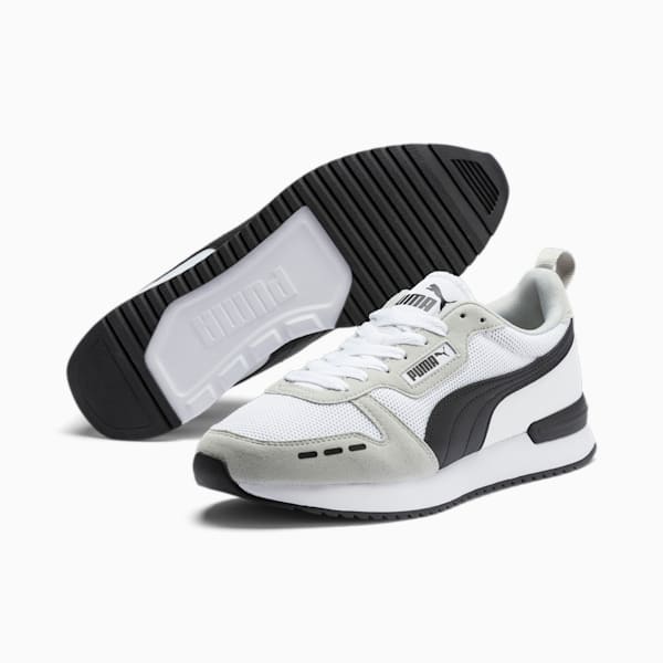 PUMA R78  Unisex Sneakers, Puma White-Gray Violet-Puma Black, extralarge-IND