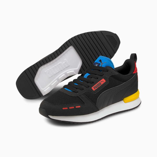 Tenis R78 Runner, Puma Black-Puma Black-High Risk Red, extralarge