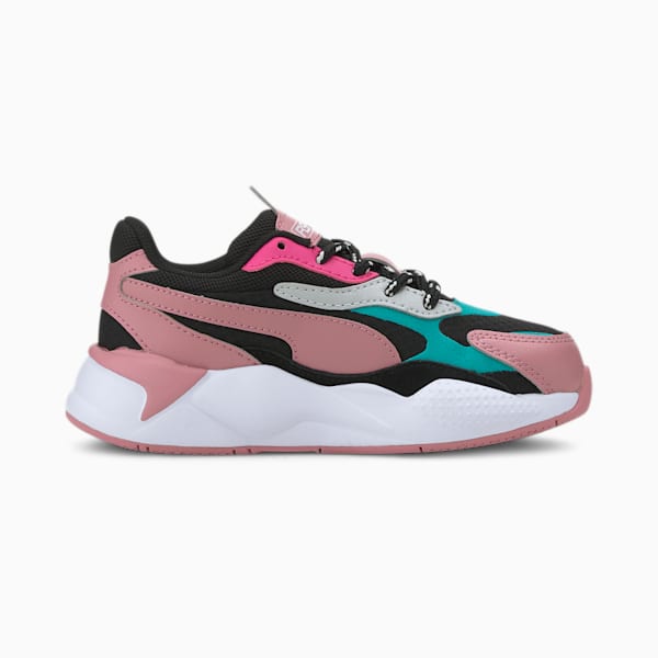 RS-X³ City Attack Little Kids' Shoes, Puma Black-Viridian Green, extralarge