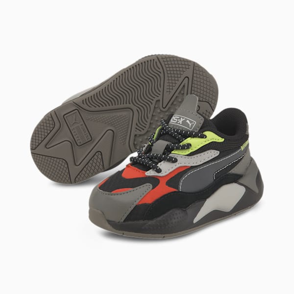 RS-X³ City Attack Toddler Shoes, Puma Black-Paprika, extralarge