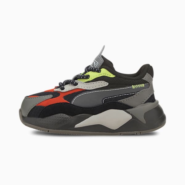 RS-X³ City Attack Toddler Shoes, Puma Black-Paprika, extralarge