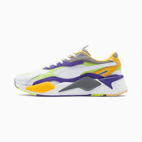 RS-X³ Level Up Sneakers, Puma White-Limepunch, extralarge