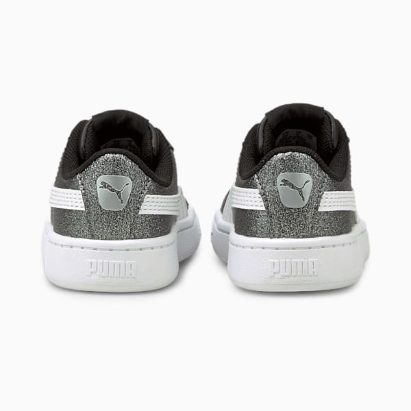 PUMA Vikky v2 Glitz 2 Toddler Shoes, Puma Silver-Puma White-Puma Black, extralarge