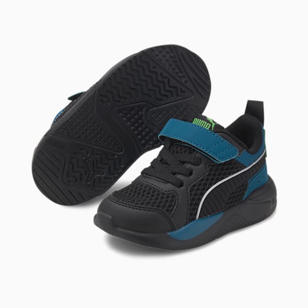 X-RAY Glow Toddler Shoes, Puma Black-Puma Black-Digi-blue-Summer Green, extralarge