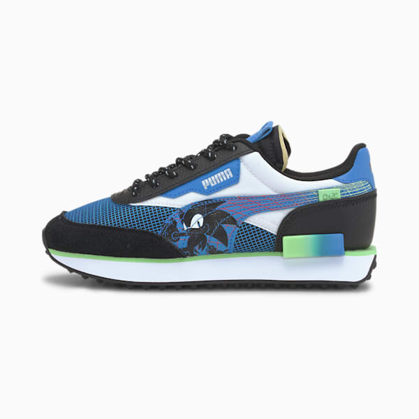 Tenis PUMA x SEGA Future Rider para Niños, Palace Blue-Puma Black, extralarge