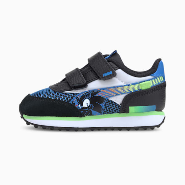 PUMA x SEGA Future Rider Toddler Shoes, Palace Blue-Puma Black, extralarge