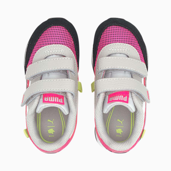 PUMA x SEGA Future Rider Toddler Shoes, Glowing Pink-Puma Black, extralarge