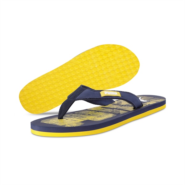 Contour Unisex Flip-Flops, Peacoat-Sulphur-Puma White, extralarge-IND