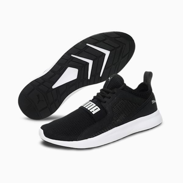 Troy MU Unisex Shoes, Puma Black-Silver, extralarge-IND