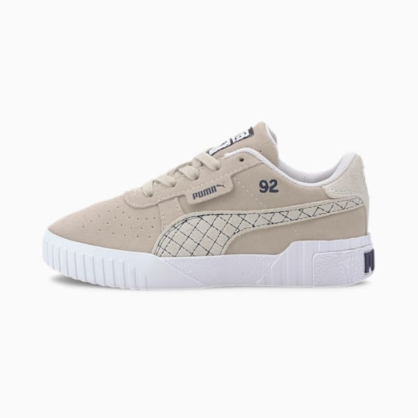 SG x PUMA Cali Suede Little Kids' Shoes, Silver Gray-Puma White, extralarge