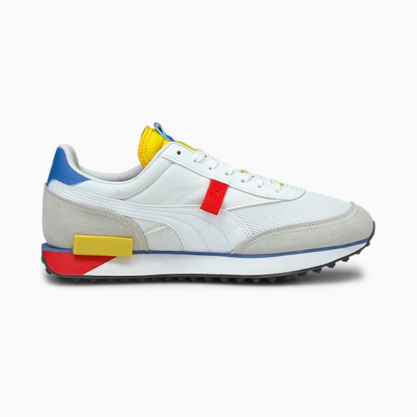 Future Rider Neon Play Sneakers, Puma White-Maize, extralarge-IND