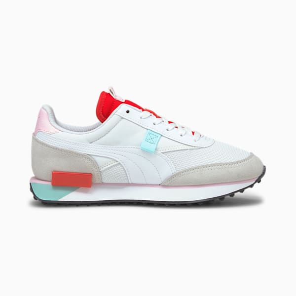 Future Rider Neon Play Sneakers, Puma White-Poppy Red, extralarge