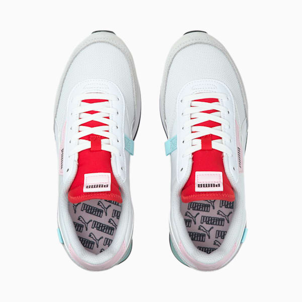 Future Rider Neon Play Sneakers, Puma White-Poppy Red, extralarge