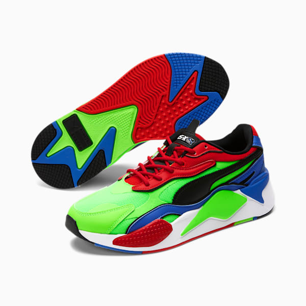 RS-X³ Tailored Men's Sneakers, Fluo Green-Puma Black-Dazzling Blue, extralarge