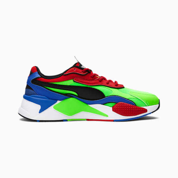 RS-X³ Tailored Men's Sneakers, Fluo Green-Puma Black-Dazzling Blue, extralarge