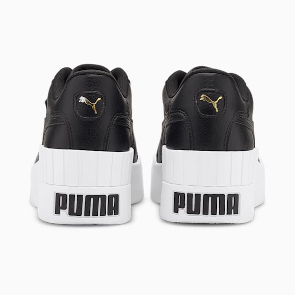 Cali Wedge Women's Sneakers, Puma Black-Puma White, extralarge