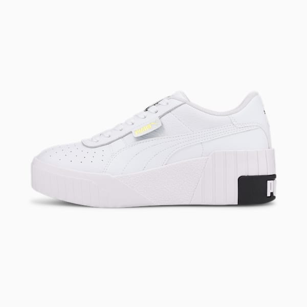 CALI ウェッジ ウィメンズ スニーカー, Puma White-Puma Black