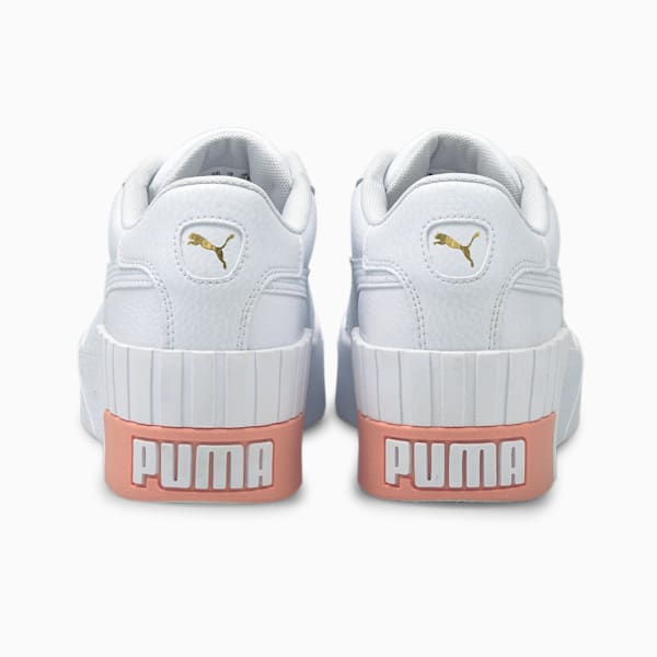Cali Wedge Women's Trainers, Puma White-Apricot Blush