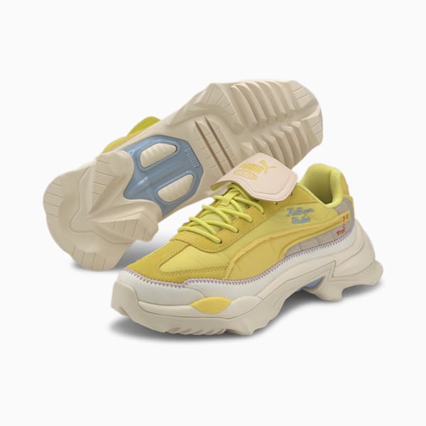 PUMA x KIDSUPER STUDIOS Nitefox Sneakers, Limelight-Yellow Cream, extralarge