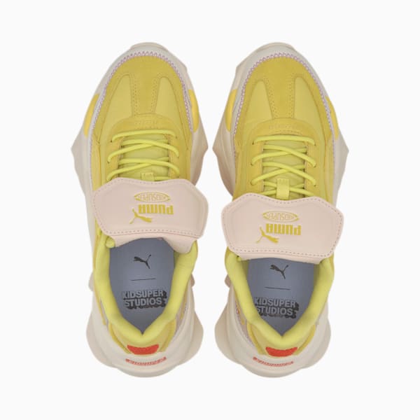 PUMA x KIDSUPER STUDIOS Nitefox Sneakers, Limelight-Yellow Cream, extralarge