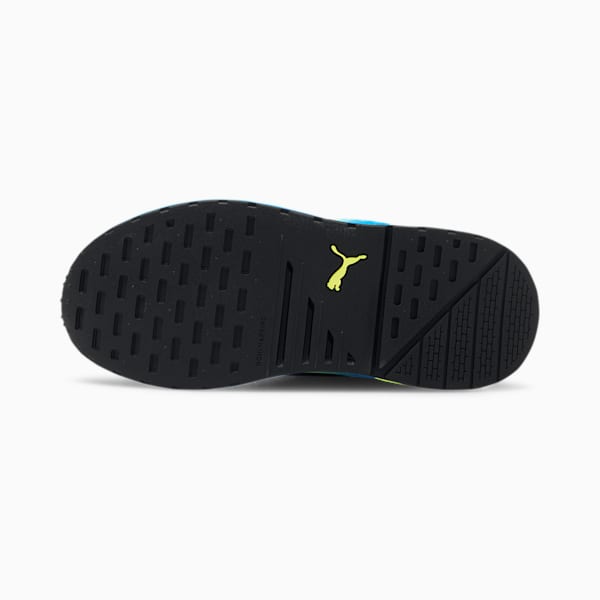 Anzarun Interest Mesh Sneakers JR, Puma Black-Nrgy Blue-Fizzy Yellow, extralarge