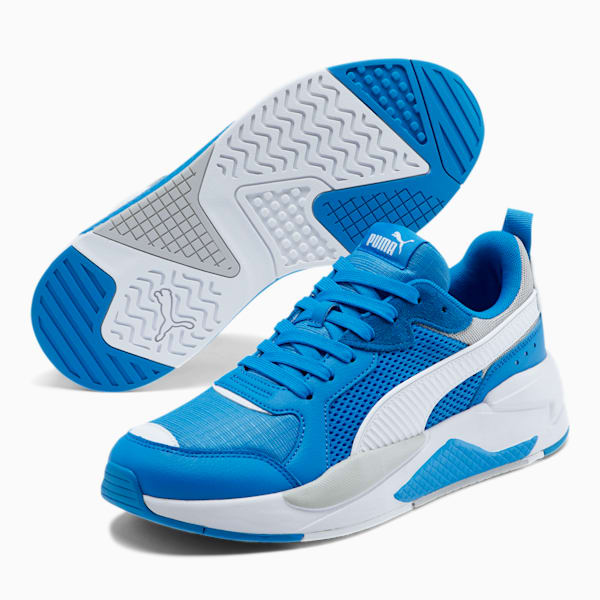 X-RAY Colorblock Men's Sneakers, Palace Blue-White-High Rise, extralarge