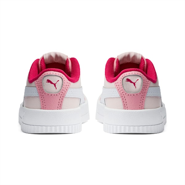 Carina Leather Toddler Shoes, Rosewater-Peony-Puma White, extralarge