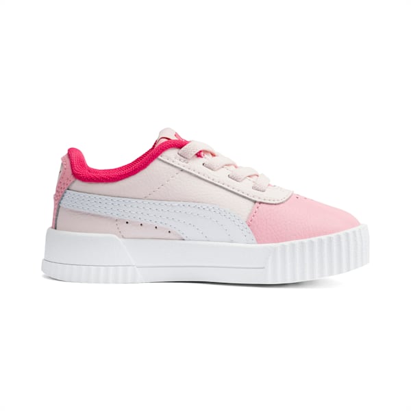 Carina Leather Toddler Shoes, Rosewater-Peony-Puma White, extralarge