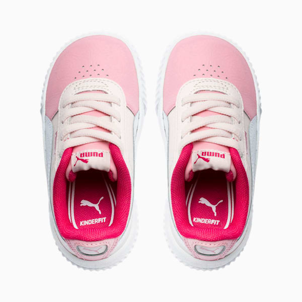 Carina Leather Toddler Shoes, Rosewater-Peony-Puma White, extralarge