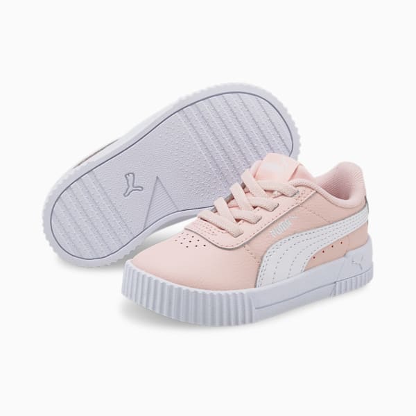 Carina Leather Toddler Shoes, Chalk Pink-Puma White, extralarge