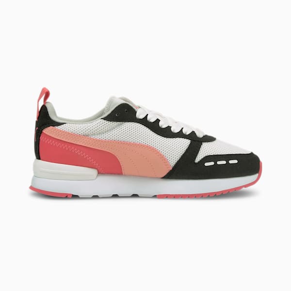 PUMA R78 Kid's Sneakers, Puma White-Apricot Blush-Puma Black, extralarge-AUS