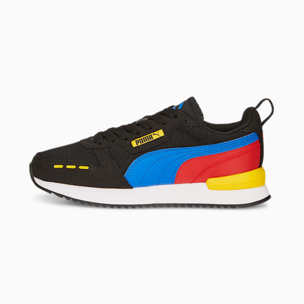 PUMA R78 Sneakers Big Kids, PUMA Black-Victoria Blue-Pelé Yellow, extralarge