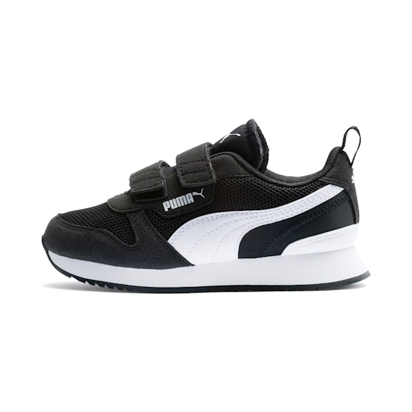 PUMA R78 Little Kids' Shoes, Puma Black-Puma White, extralarge