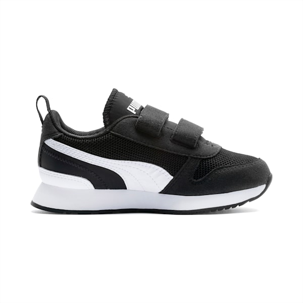 PUMA R78 Kids' Sneakers, Puma Black-Puma White, extralarge-IND