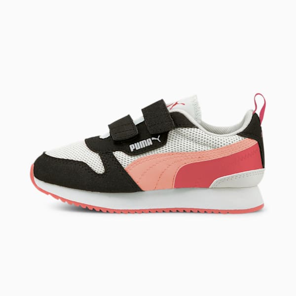 PUMA R78 Little Kids' Shoes, White-Apricot Blush-Black, extralarge