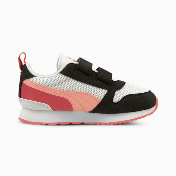 PUMA R78 Little Kids' Shoes, White-Apricot Blush-Black, extralarge