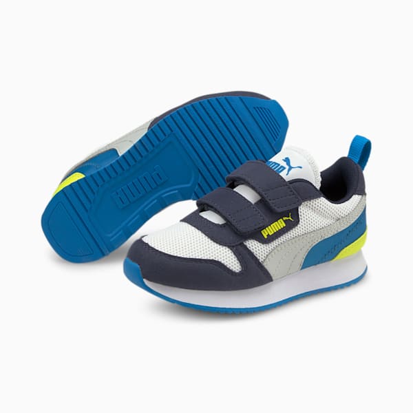 R78 Kids' Sneakers, Puma White-Gray Violet-Peacoat, extralarge-IND