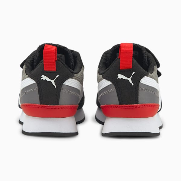 PUMA R78 Little Kids' Shoes, Steel Gray-Puma White-Puma Black, extralarge