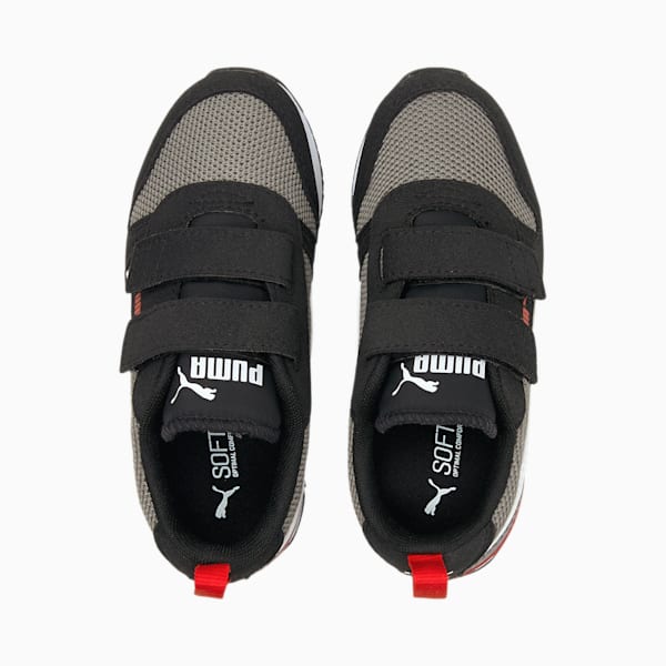 PUMA R78 Little Kids' Shoes, Steel Gray-Puma White-Puma Black, extralarge