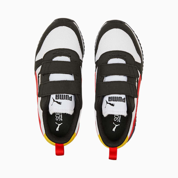 Tenis Niños R78, Puma White-High Risk Red-Puma Black, extralarge